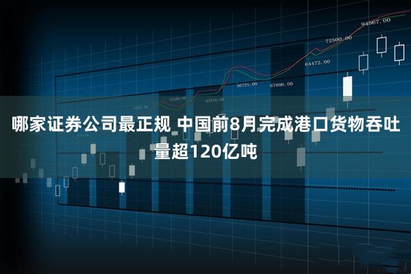 哪家证券公司最正规 中国前8月完成港口货物吞吐量超120亿吨